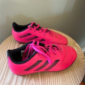 Adidas Kids Pink Soccer Shoes